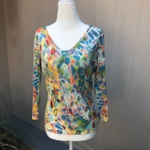 Alberto Makali Muti Colored Top With Beading